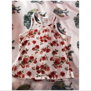 Spring/ summer rose print tank top